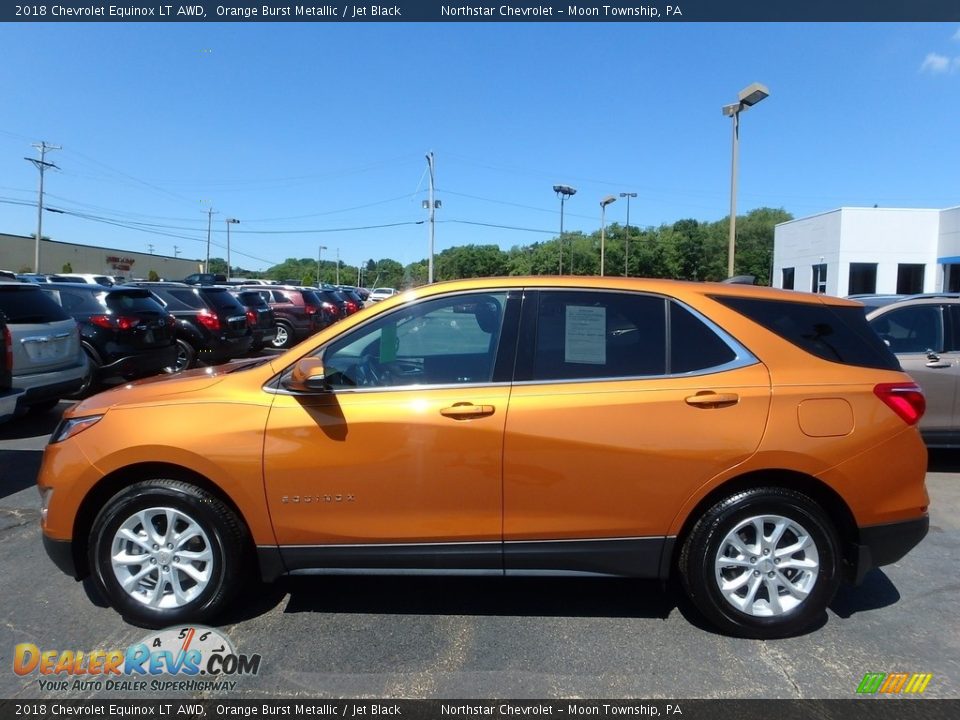 2018 Chevrolet Equinox LT AWD Orange Burst Metallic / Jet Black Photo #2