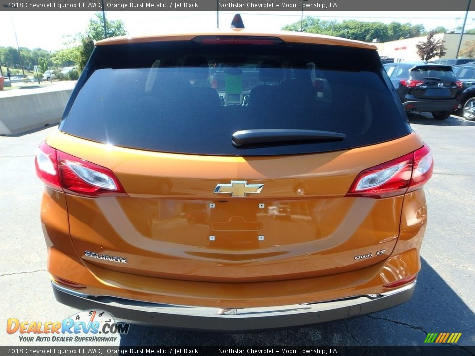 2018 Chevrolet Equinox LT AWD Orange Burst Metallic / Jet Black Photo #4
