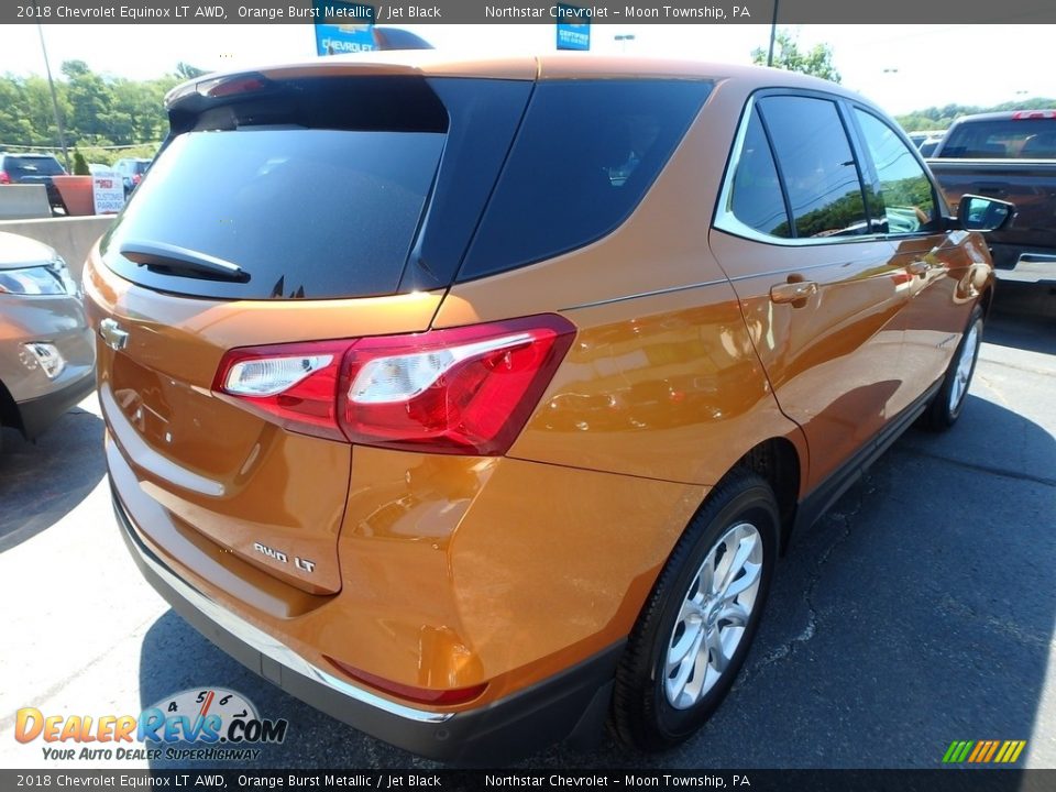 2018 Chevrolet Equinox LT AWD Orange Burst Metallic / Jet Black Photo #6