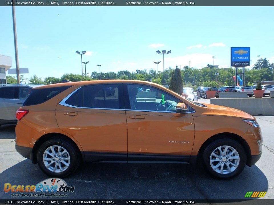 2018 Chevrolet Equinox LT AWD Orange Burst Metallic / Jet Black Photo #7