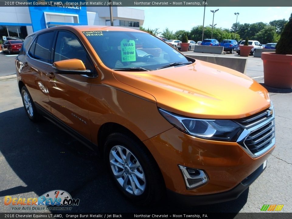 2018 Chevrolet Equinox LT AWD Orange Burst Metallic / Jet Black Photo #8