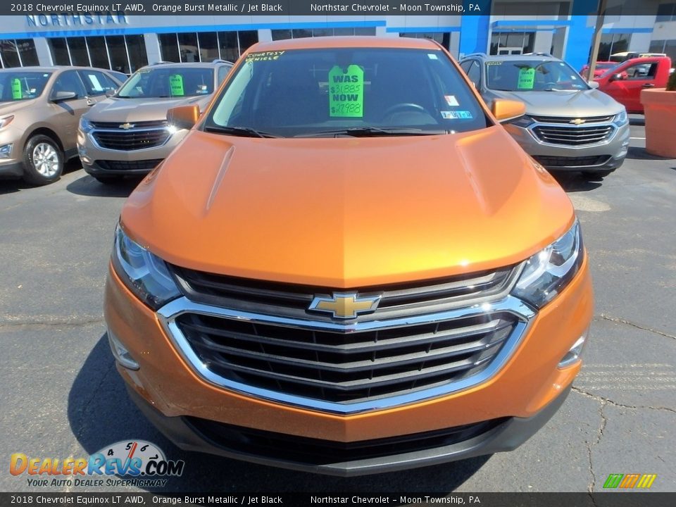 2018 Chevrolet Equinox LT AWD Orange Burst Metallic / Jet Black Photo #9