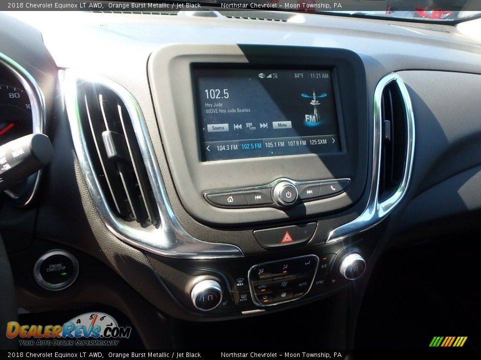 2018 Chevrolet Equinox LT AWD Orange Burst Metallic / Jet Black Photo #17