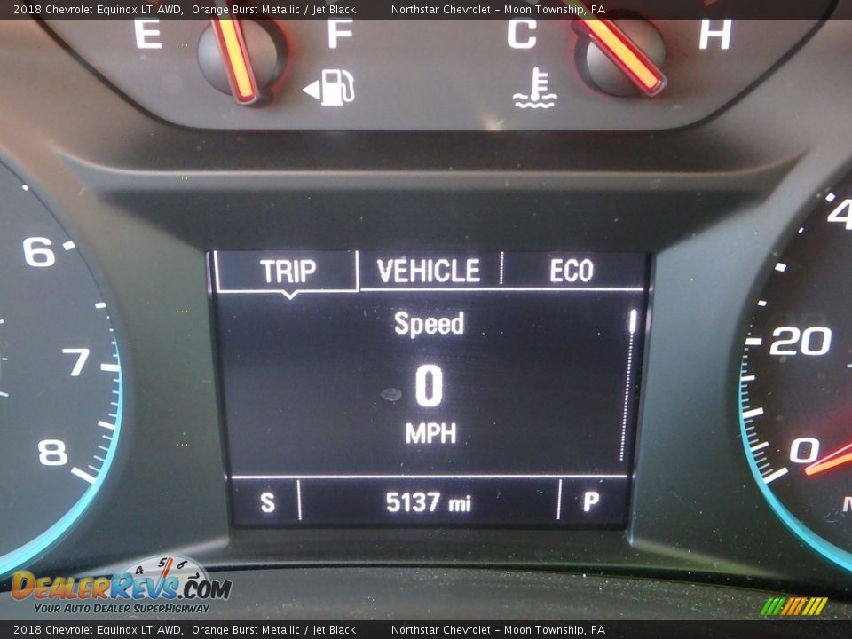 2018 Chevrolet Equinox LT AWD Orange Burst Metallic / Jet Black Photo #19