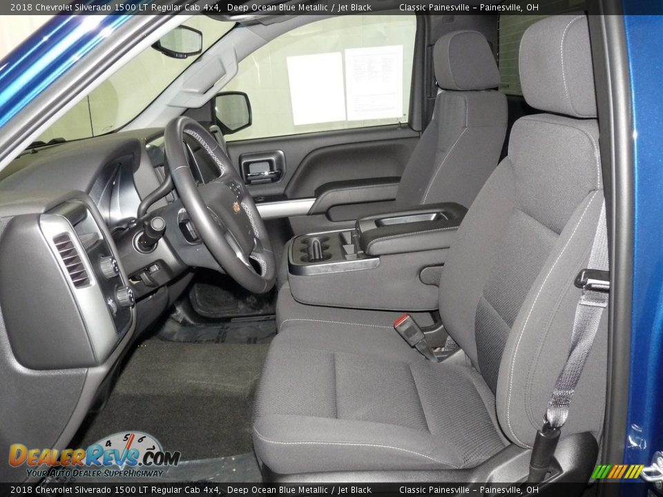 Jet Black Interior - 2018 Chevrolet Silverado 1500 LT Regular Cab 4x4 Photo #7