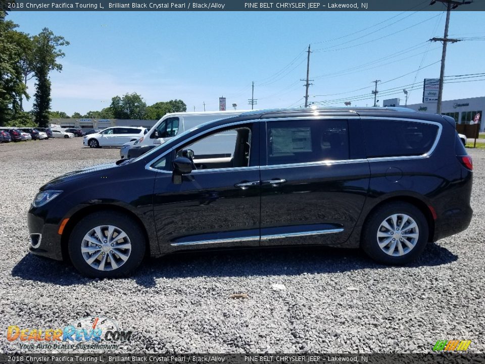 2018 Chrysler Pacifica Touring L Brilliant Black Crystal Pearl / Black/Alloy Photo #3