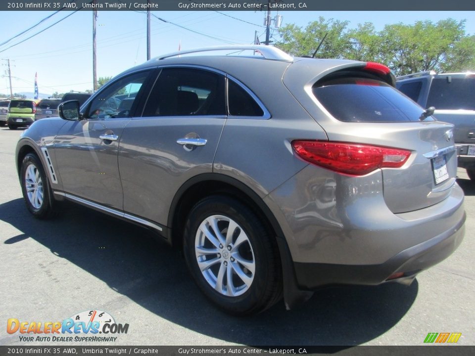 2010 Infiniti FX 35 AWD Umbria Twilight / Graphite Photo #5