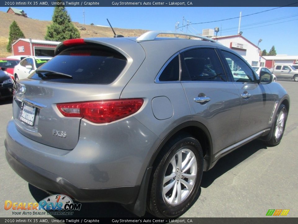 2010 Infiniti FX 35 AWD Umbria Twilight / Graphite Photo #7