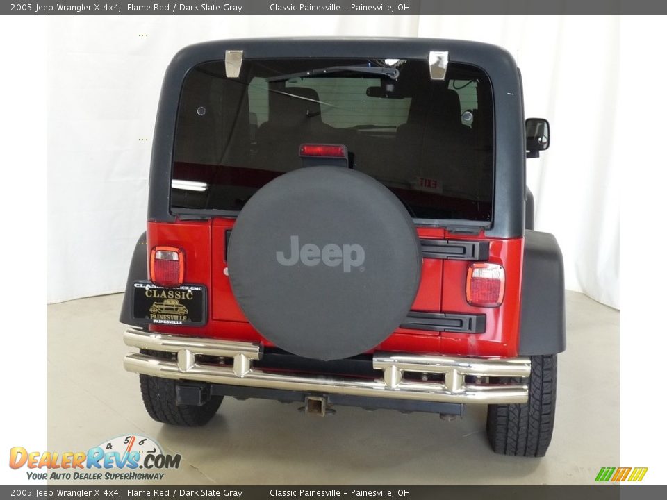 2005 Jeep Wrangler X 4x4 Flame Red / Dark Slate Gray Photo #3