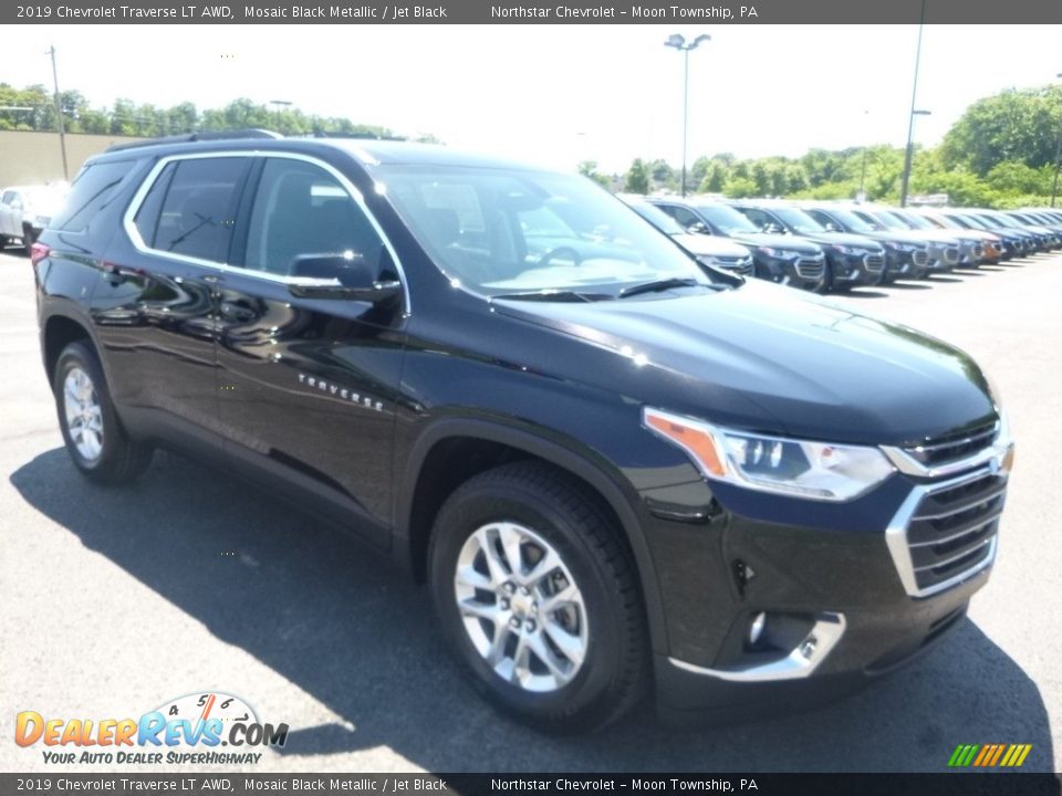 2019 Chevrolet Traverse LT AWD Mosaic Black Metallic / Jet Black Photo #7