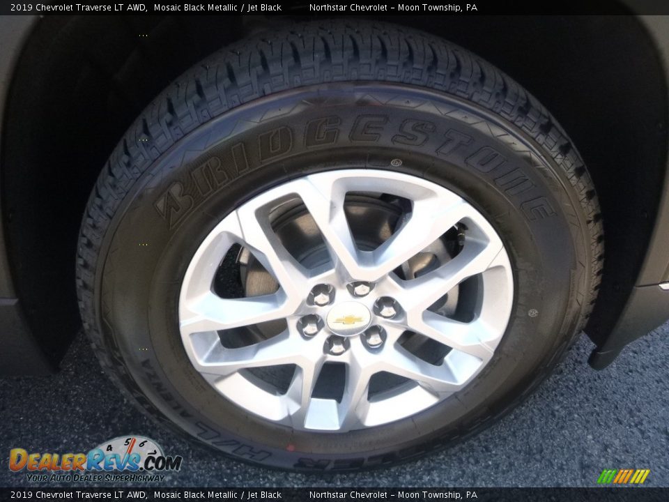 2019 Chevrolet Traverse LT AWD Mosaic Black Metallic / Jet Black Photo #9