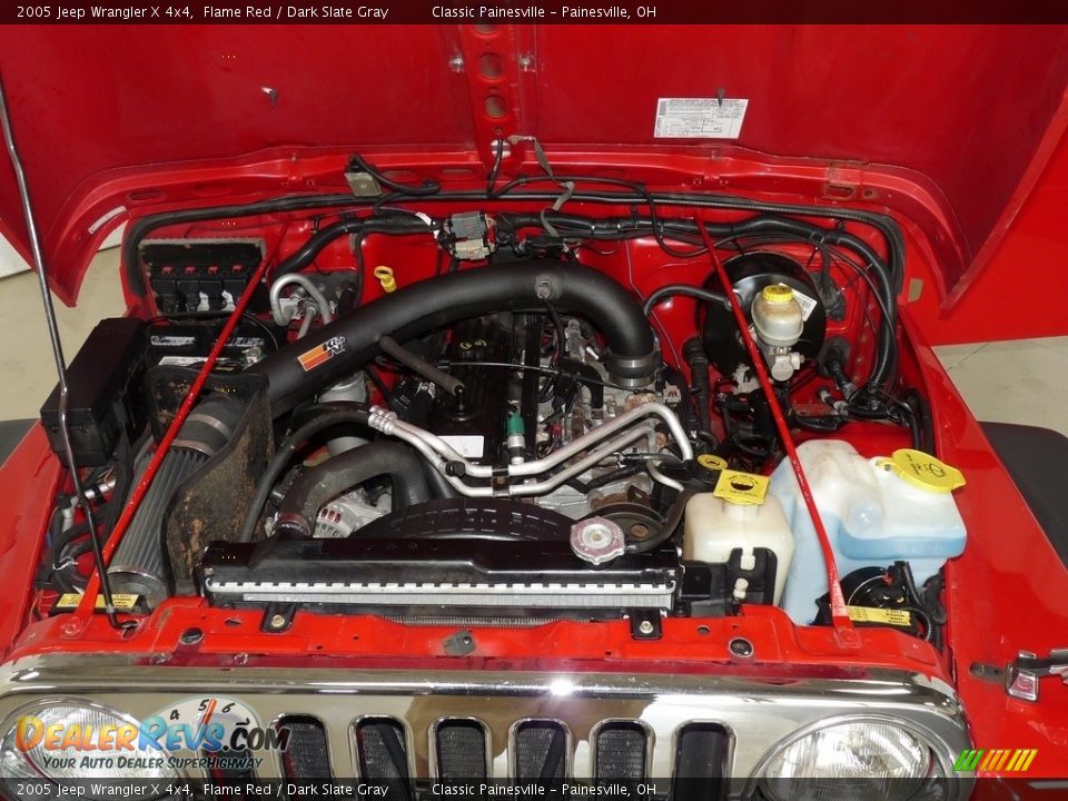 2005 Jeep Wrangler X 4x4 Flame Red / Dark Slate Gray Photo #6