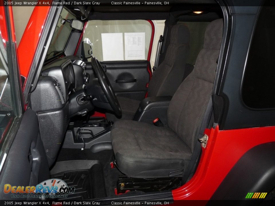 2005 Jeep Wrangler X 4x4 Flame Red / Dark Slate Gray Photo #7