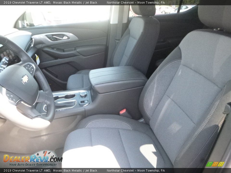 2019 Chevrolet Traverse LT AWD Mosaic Black Metallic / Jet Black Photo #14