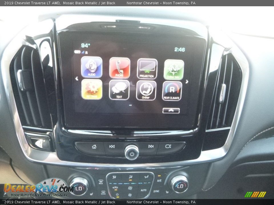 2019 Chevrolet Traverse LT AWD Mosaic Black Metallic / Jet Black Photo #16