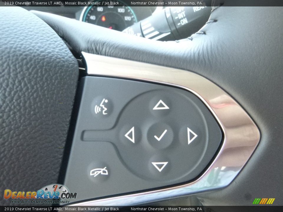 2019 Chevrolet Traverse LT AWD Mosaic Black Metallic / Jet Black Photo #19