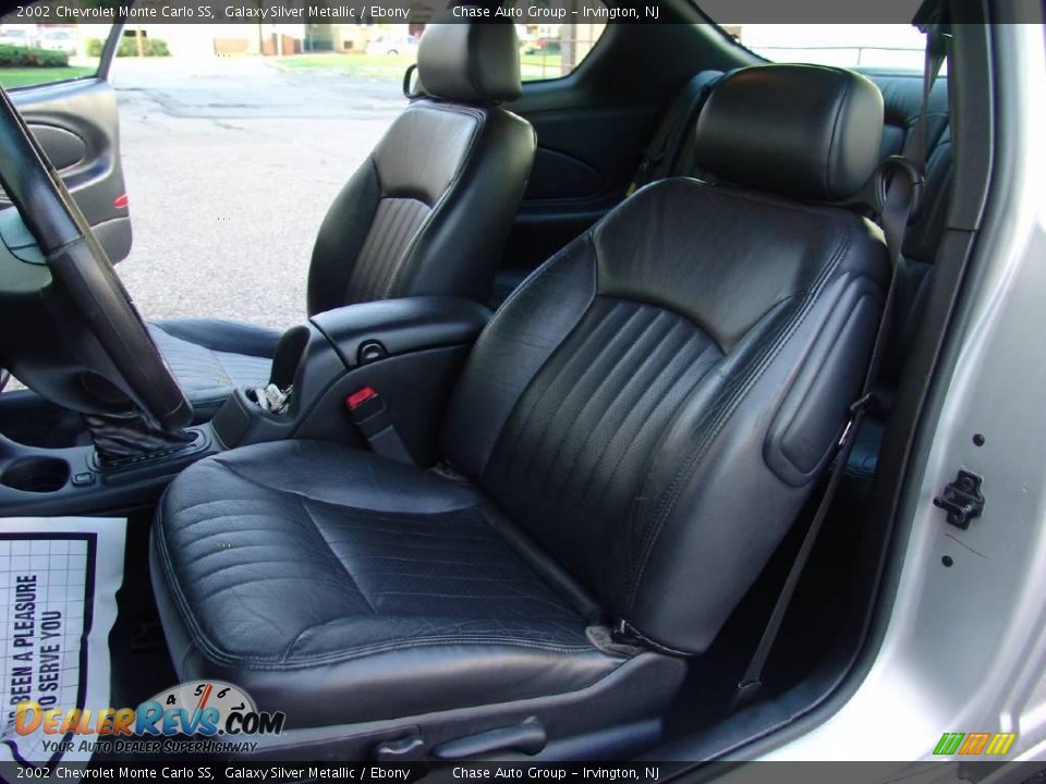 2002 Chevrolet Monte Carlo SS Galaxy Silver Metallic / Ebony Photo #17