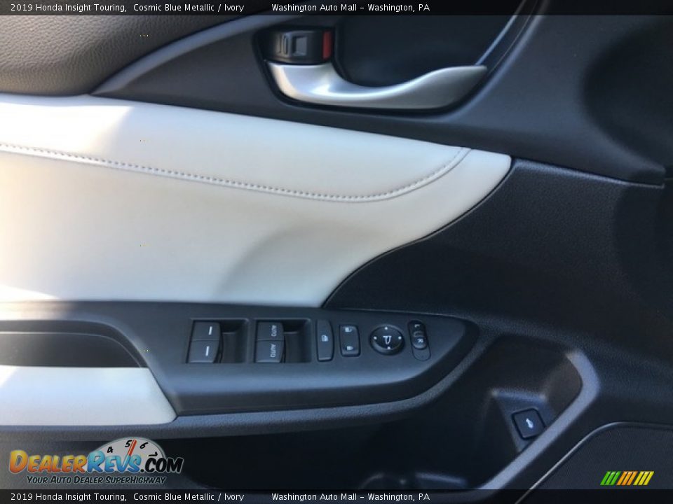 2019 Honda Insight Touring Cosmic Blue Metallic / Ivory Photo #11