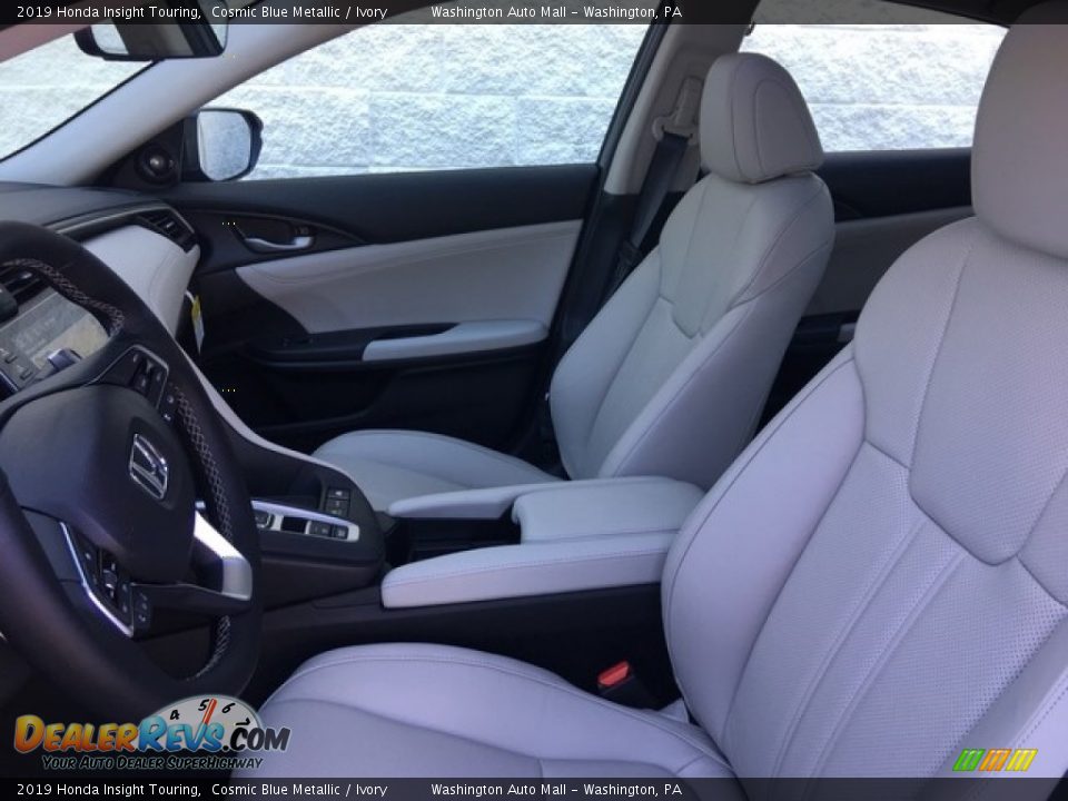 2019 Honda Insight Touring Cosmic Blue Metallic / Ivory Photo #12