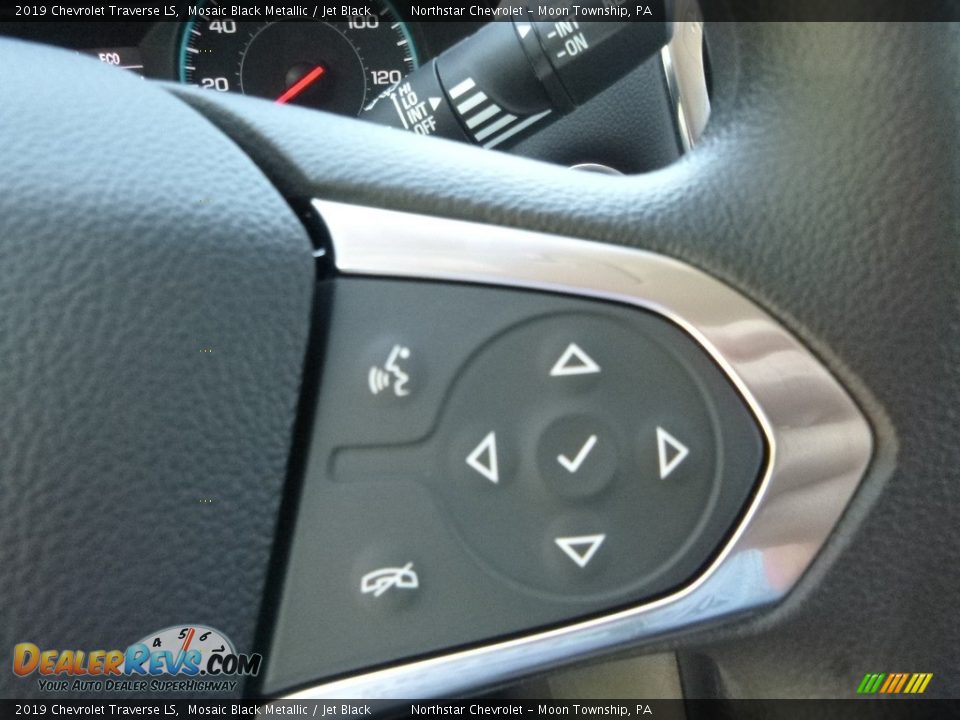 2019 Chevrolet Traverse LS Mosaic Black Metallic / Jet Black Photo #19