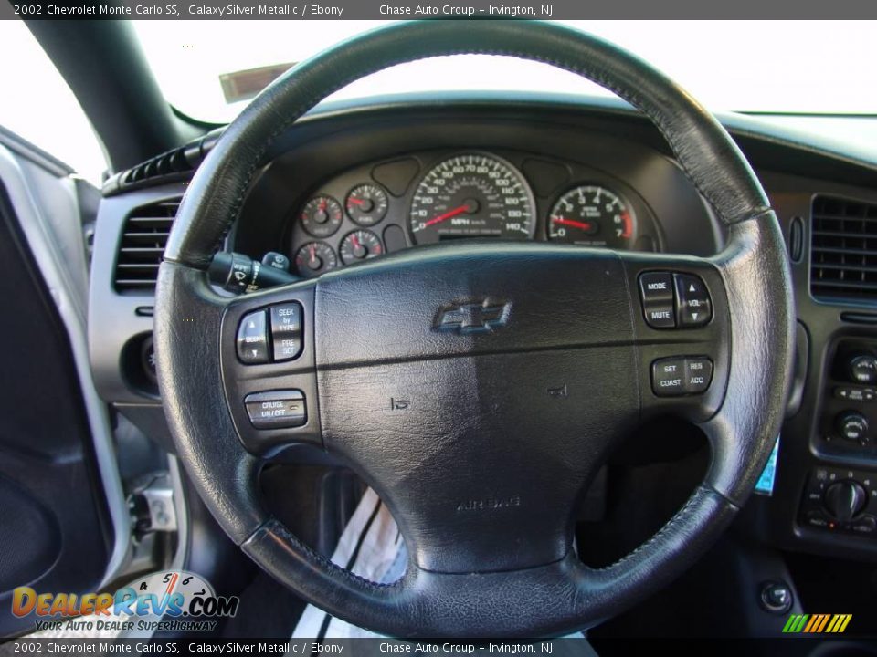 2002 Chevrolet Monte Carlo SS Galaxy Silver Metallic / Ebony Photo #23