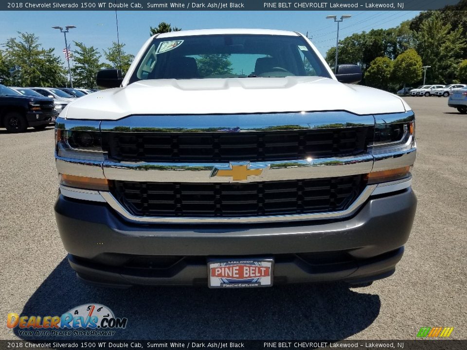 2018 Chevrolet Silverado 1500 WT Double Cab Summit White / Dark Ash/Jet Black Photo #2