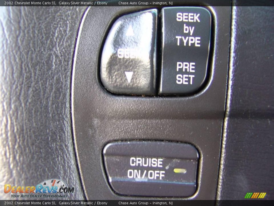 2002 Chevrolet Monte Carlo SS Galaxy Silver Metallic / Ebony Photo #26