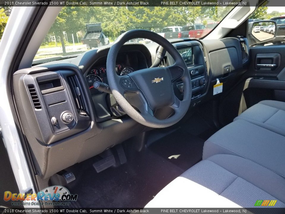 2018 Chevrolet Silverado 1500 WT Double Cab Summit White / Dark Ash/Jet Black Photo #7
