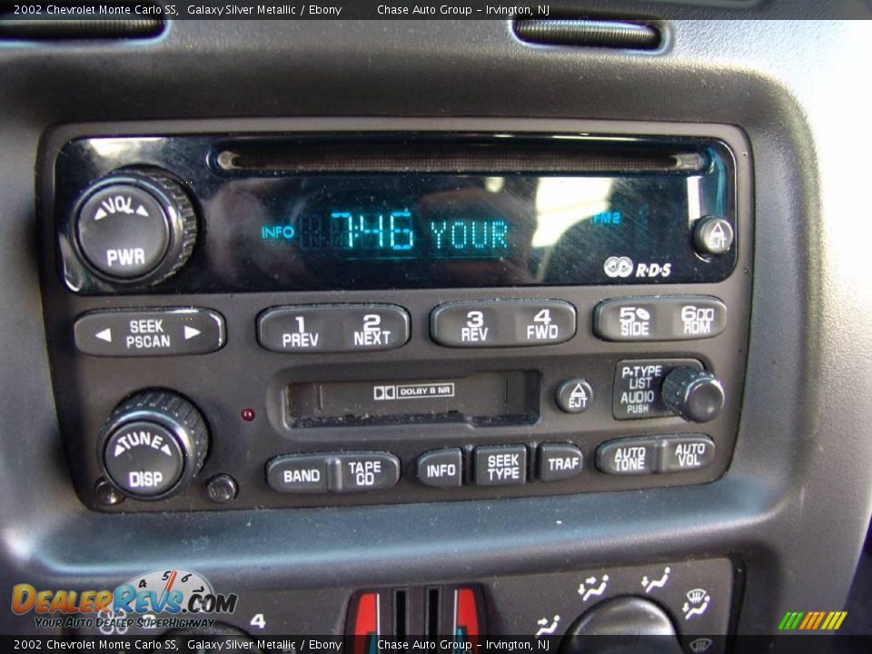 2002 Chevrolet Monte Carlo SS Galaxy Silver Metallic / Ebony Photo #27