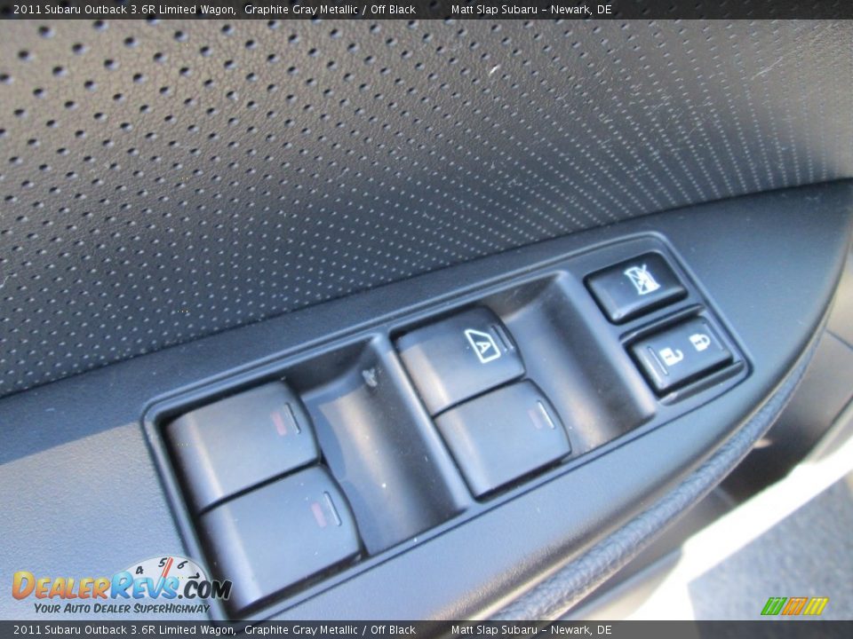 2011 Subaru Outback 3.6R Limited Wagon Graphite Gray Metallic / Off Black Photo #15