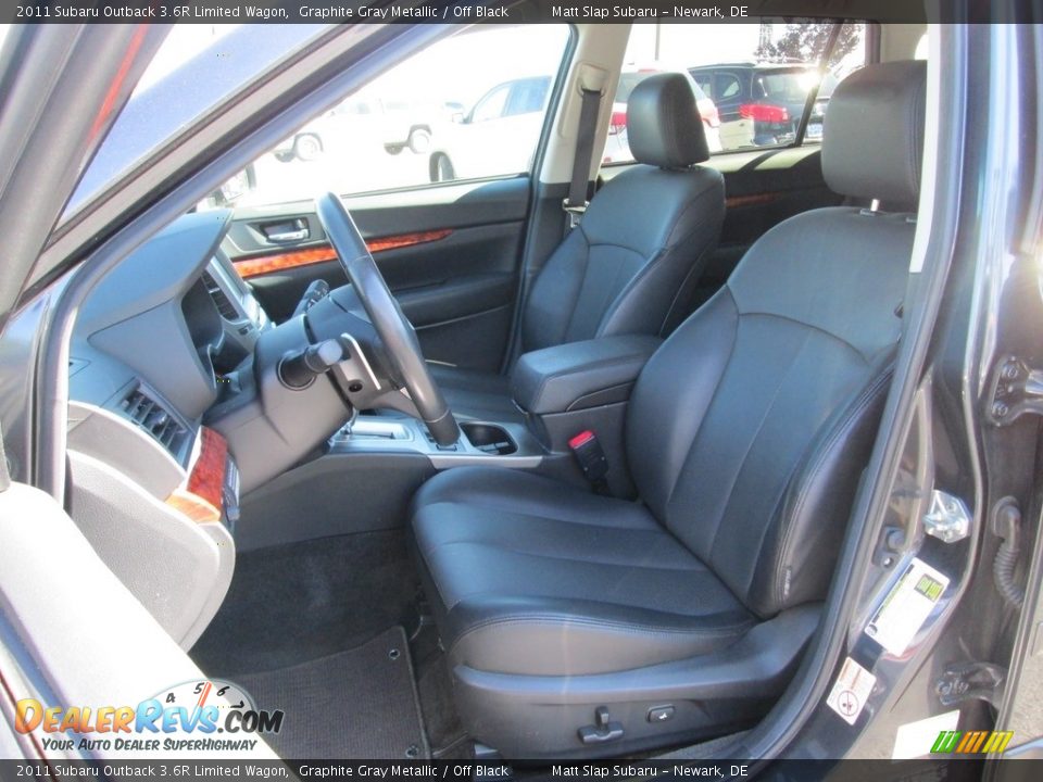 2011 Subaru Outback 3.6R Limited Wagon Graphite Gray Metallic / Off Black Photo #16