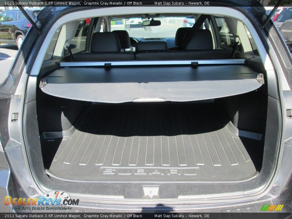 2011 Subaru Outback 3.6R Limited Wagon Graphite Gray Metallic / Off Black Photo #21