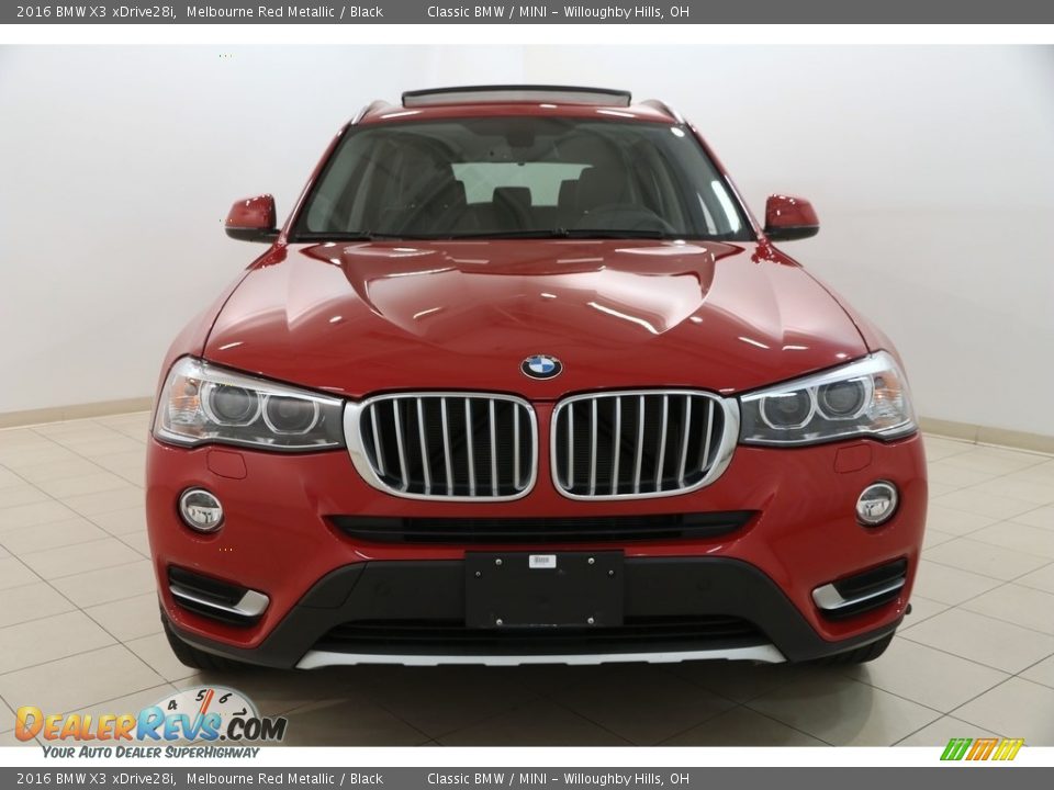 2016 BMW X3 xDrive28i Melbourne Red Metallic / Black Photo #2