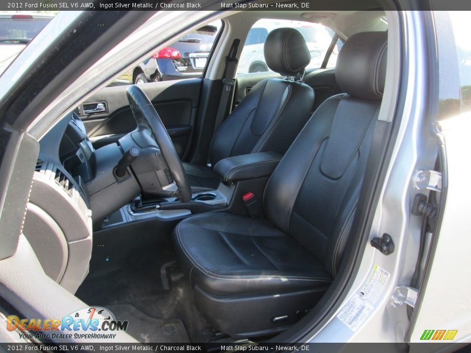 2012 Ford Fusion SEL V6 AWD Ingot Silver Metallic / Charcoal Black Photo #16