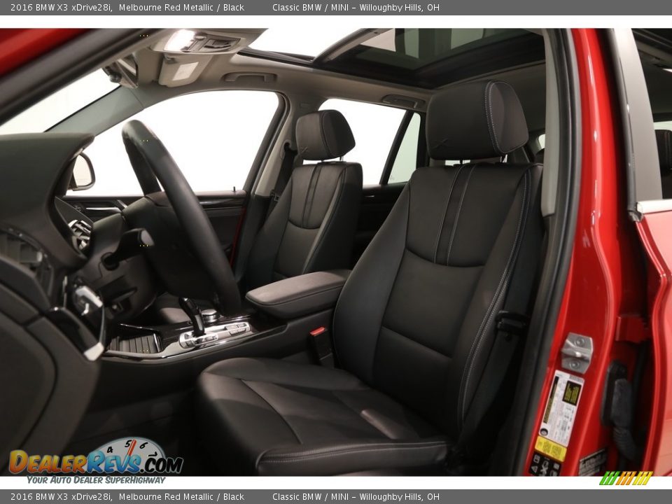 2016 BMW X3 xDrive28i Melbourne Red Metallic / Black Photo #8
