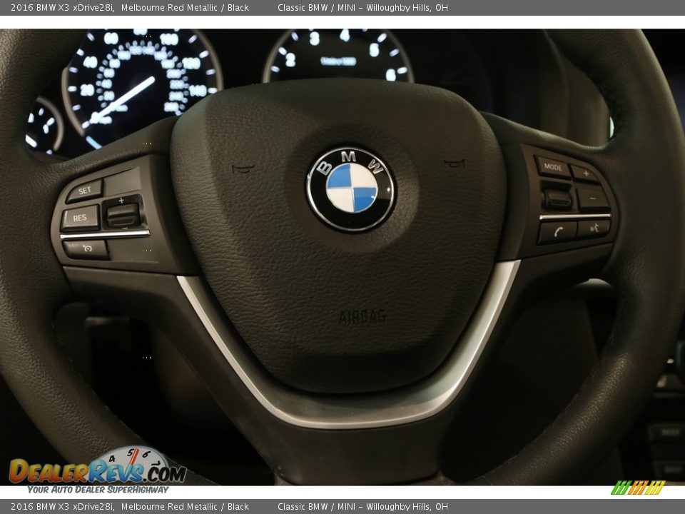 2016 BMW X3 xDrive28i Melbourne Red Metallic / Black Photo #10