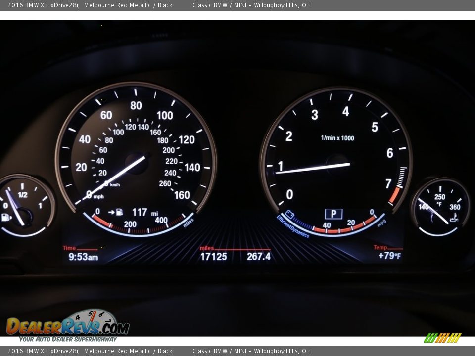 2016 BMW X3 xDrive28i Melbourne Red Metallic / Black Photo #11