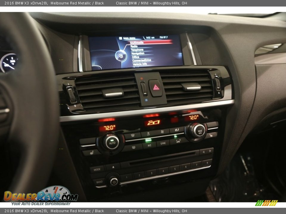 2016 BMW X3 xDrive28i Melbourne Red Metallic / Black Photo #12