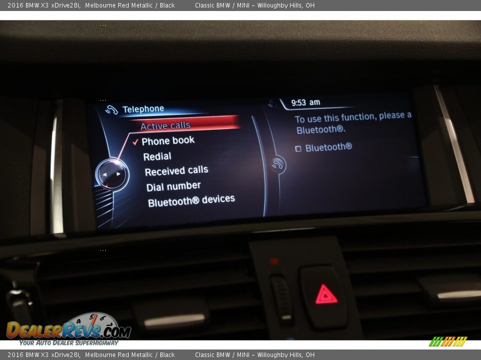 2016 BMW X3 xDrive28i Melbourne Red Metallic / Black Photo #14