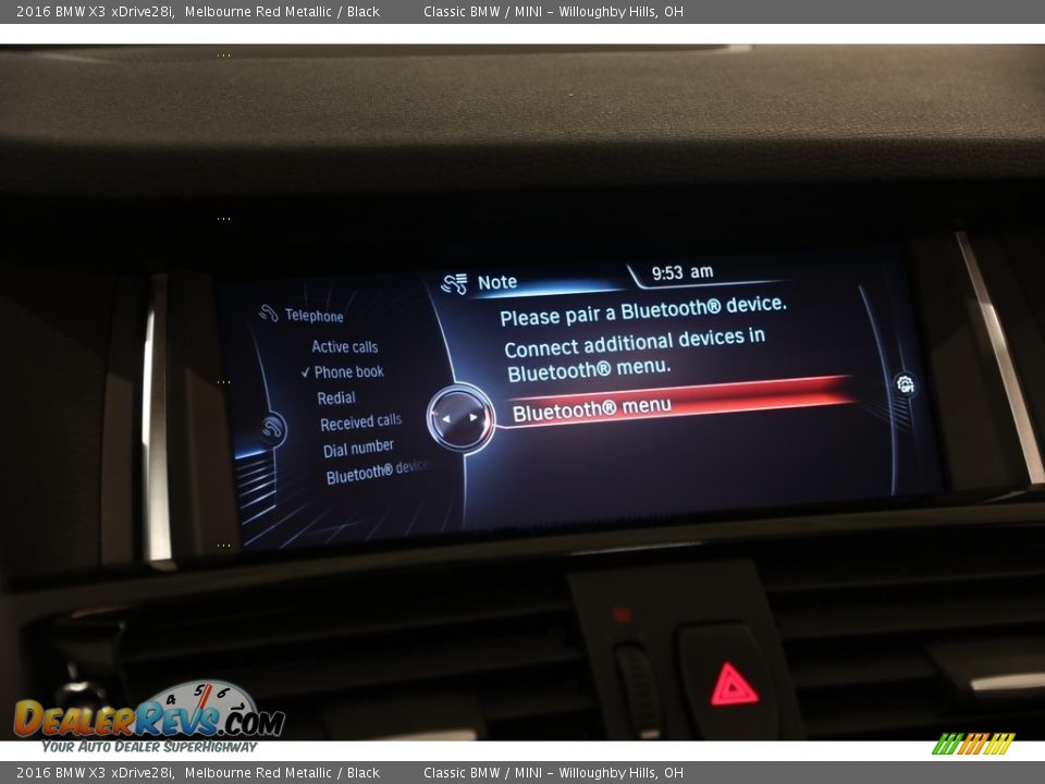 2016 BMW X3 xDrive28i Melbourne Red Metallic / Black Photo #15