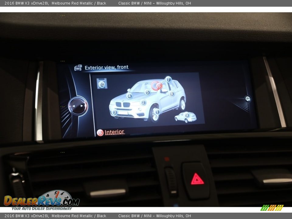 2016 BMW X3 xDrive28i Melbourne Red Metallic / Black Photo #16