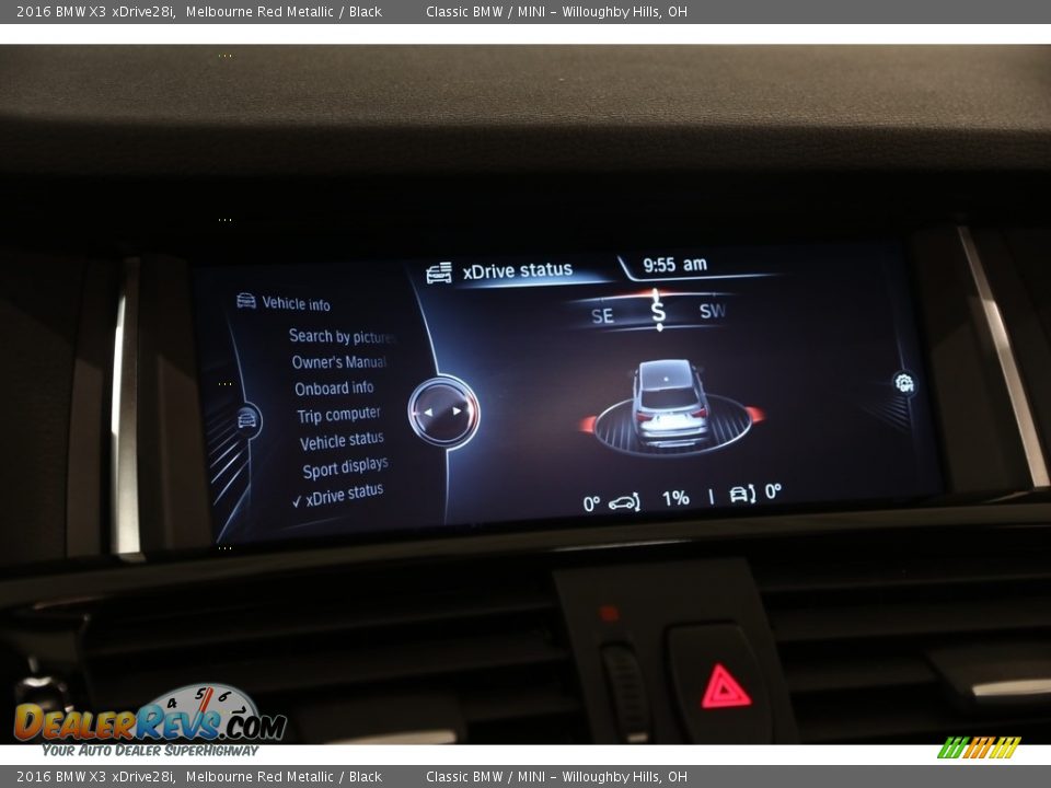 2016 BMW X3 xDrive28i Melbourne Red Metallic / Black Photo #18