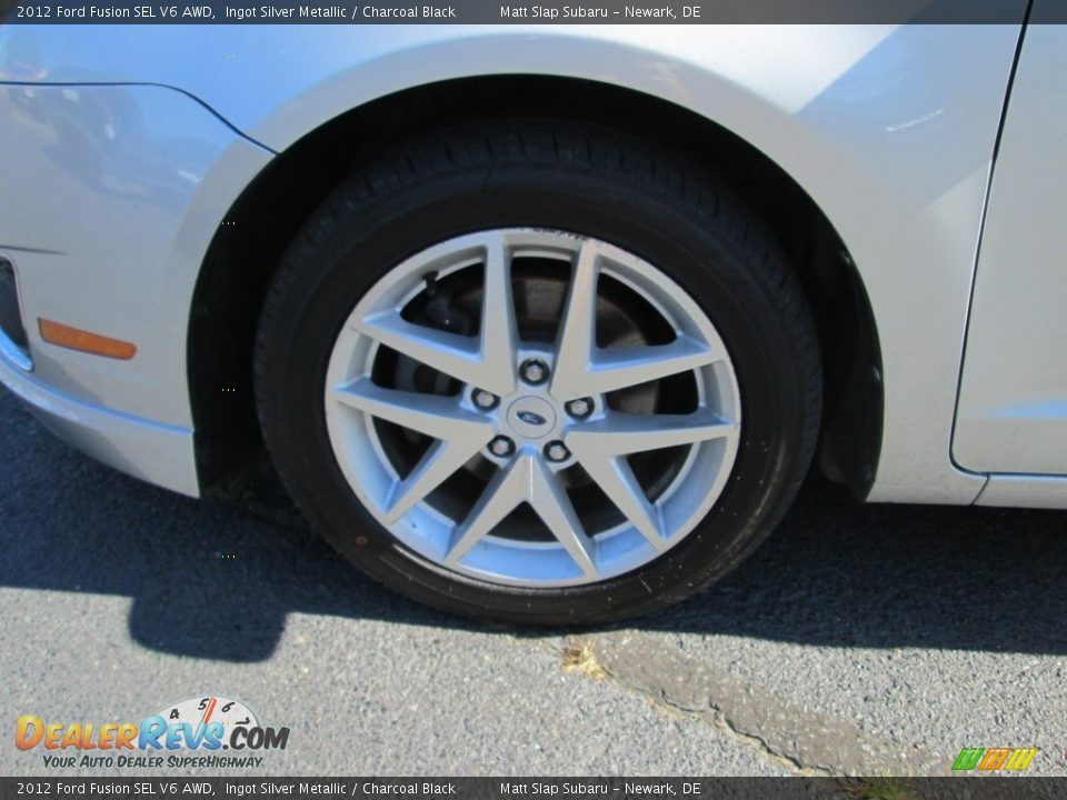 2012 Ford Fusion SEL V6 AWD Ingot Silver Metallic / Charcoal Black Photo #24