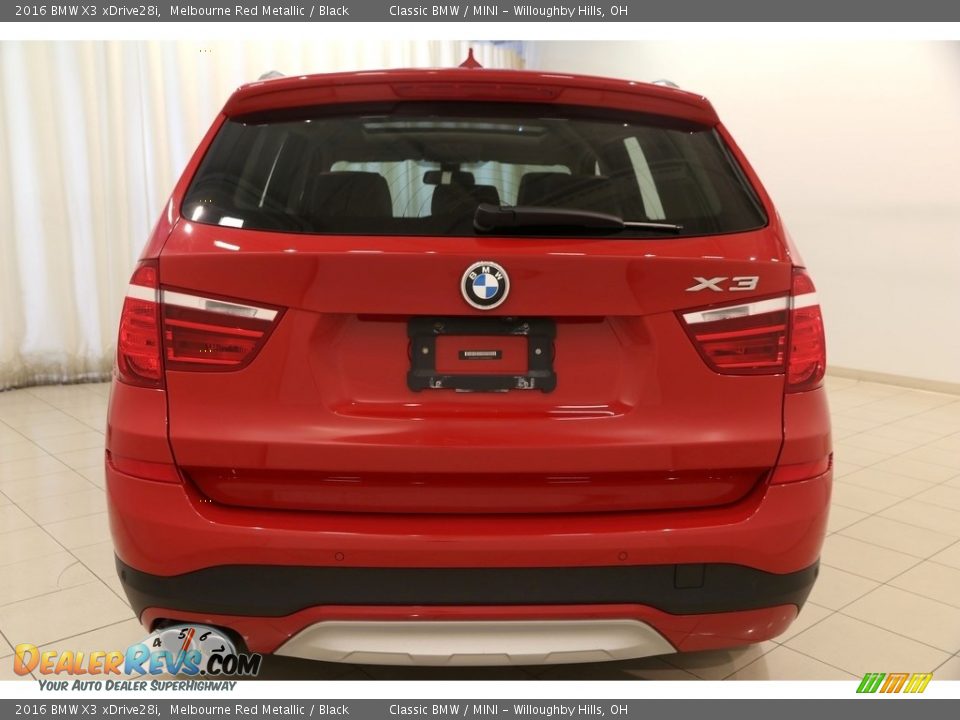 2016 BMW X3 xDrive28i Melbourne Red Metallic / Black Photo #36