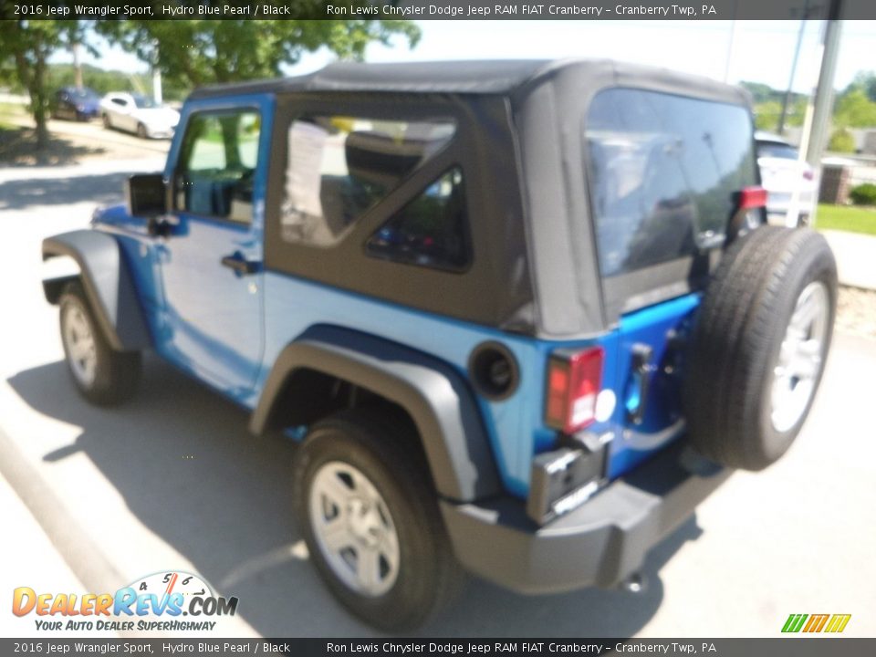 2016 Jeep Wrangler Sport Hydro Blue Pearl / Black Photo #7