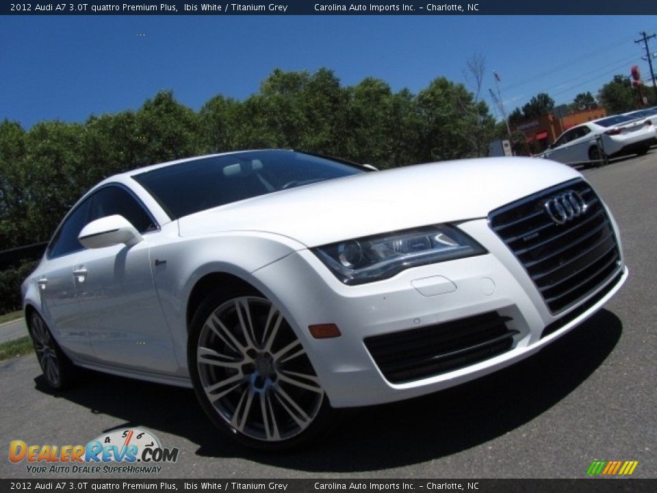 2012 Audi A7 3.0T quattro Premium Plus Ibis White / Titanium Grey Photo #2