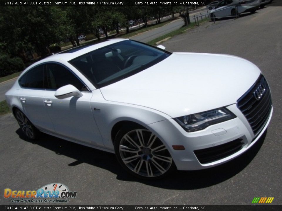 2012 Audi A7 3.0T quattro Premium Plus Ibis White / Titanium Grey Photo #3