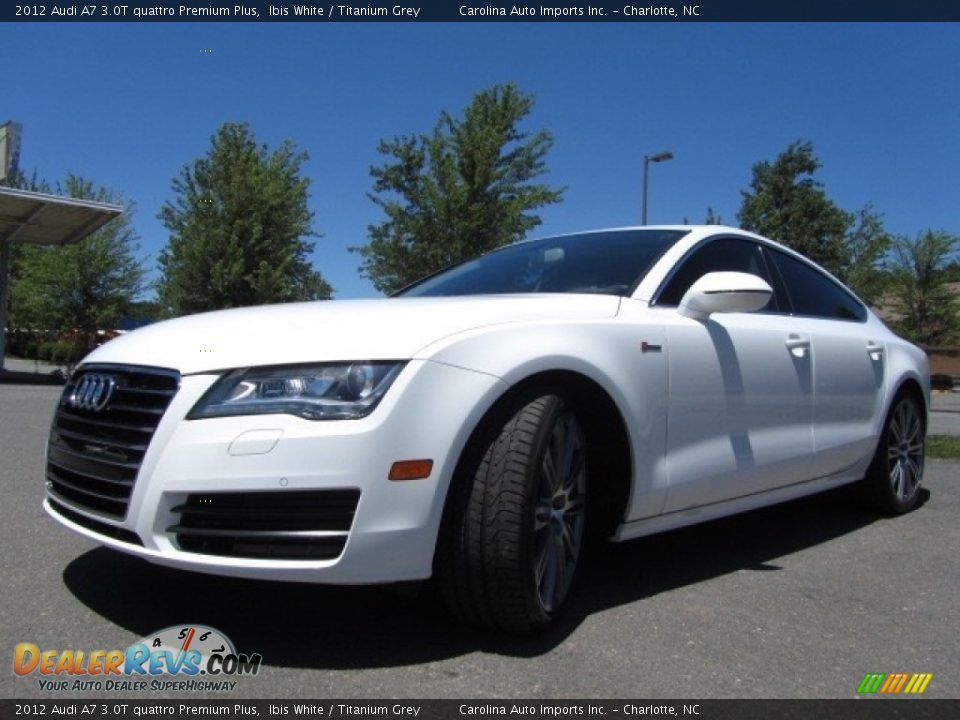 2012 Audi A7 3.0T quattro Premium Plus Ibis White / Titanium Grey Photo #6