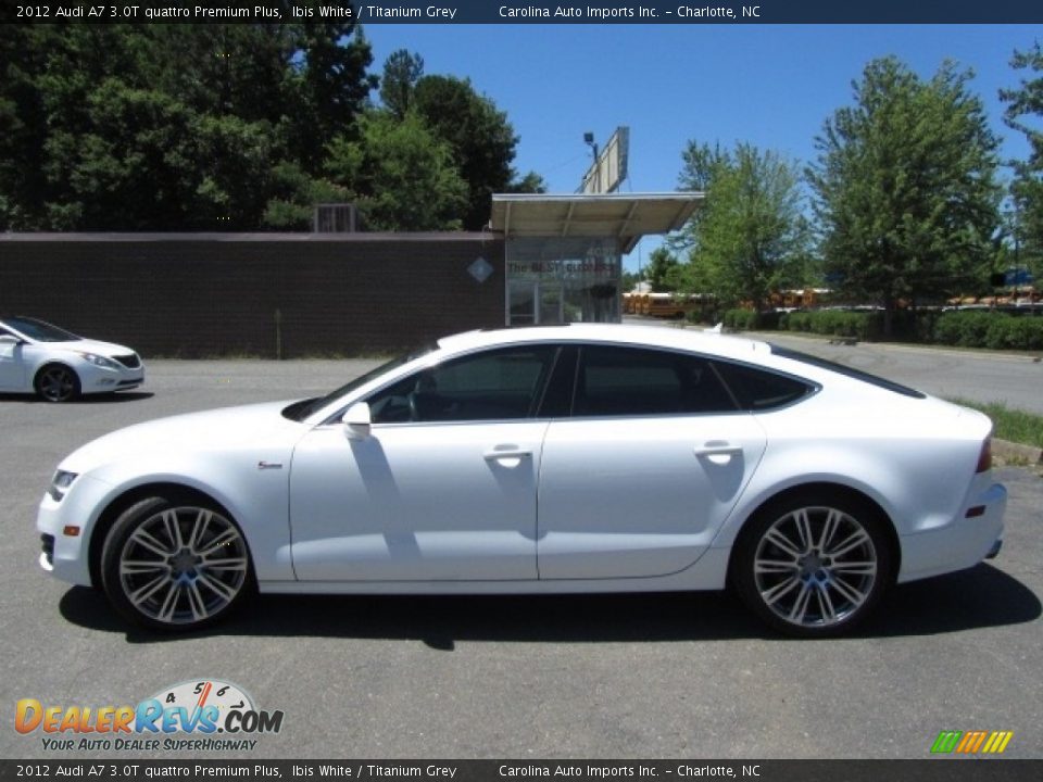 2012 Audi A7 3.0T quattro Premium Plus Ibis White / Titanium Grey Photo #7