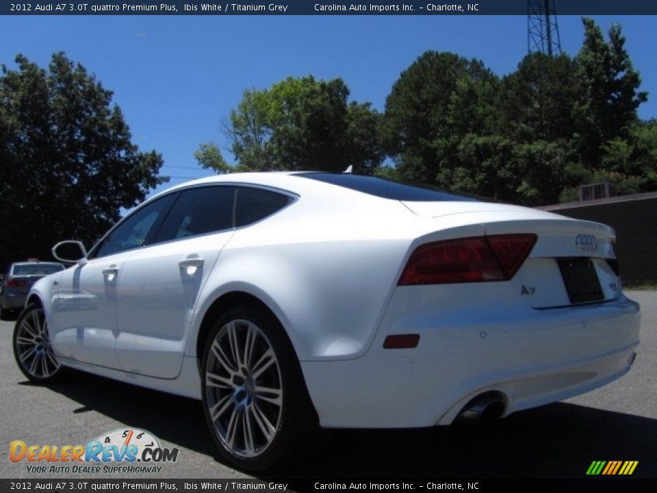 2012 Audi A7 3.0T quattro Premium Plus Ibis White / Titanium Grey Photo #8